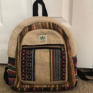 Hemp mini backpack